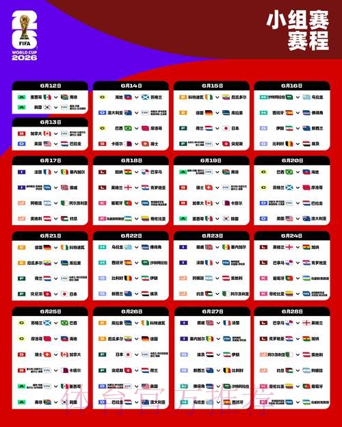 2026世界杯完整赛程技巧